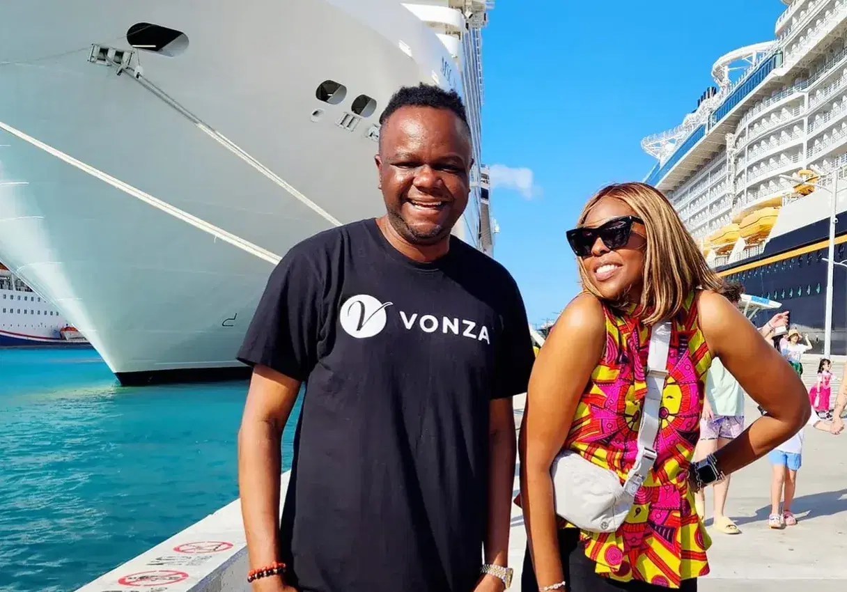 Uyi Abraham and Dr. Faith Abraham, the founders of Vonza